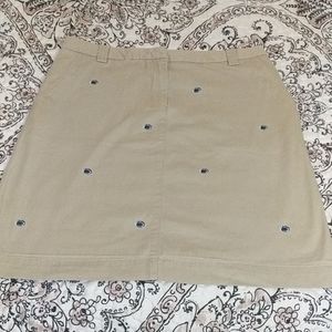 Khaki Skirt with Penn State Logos